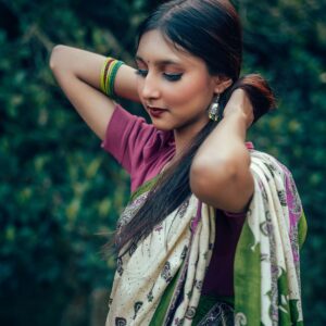 Classic Check Tangail Saree